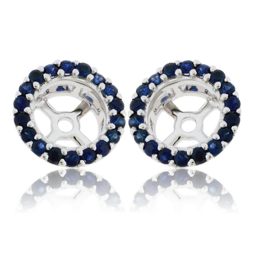 18kt White Gold Diamond Earring Jackets - Diamond Jackets & Earring  Remounts - Earrings - Fashion Jewelry